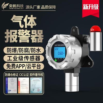 奕帆固定式有毒有害气体探测器一氧化碳硫化氢甲烷可燃报警检测仪