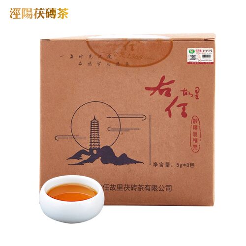 泾阳茯茶右任故里茶样40g金花