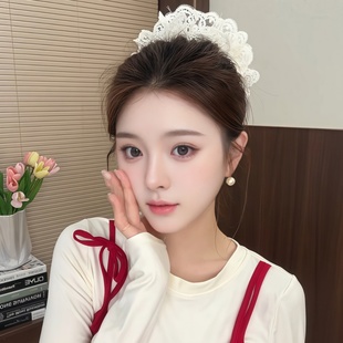 春夏超仙加厚发圈2025新款多层蕾丝头花大肠发圈高弹力耐用扎发绳