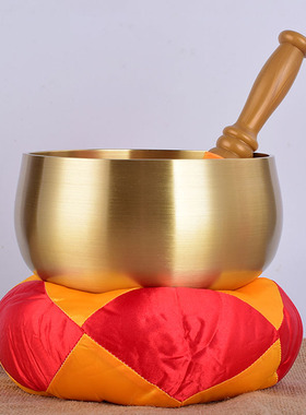 黄铜日式铜罄音乐铜钵手摇铃铛子铜擦铜铪子自动引庆庙会用品包邮