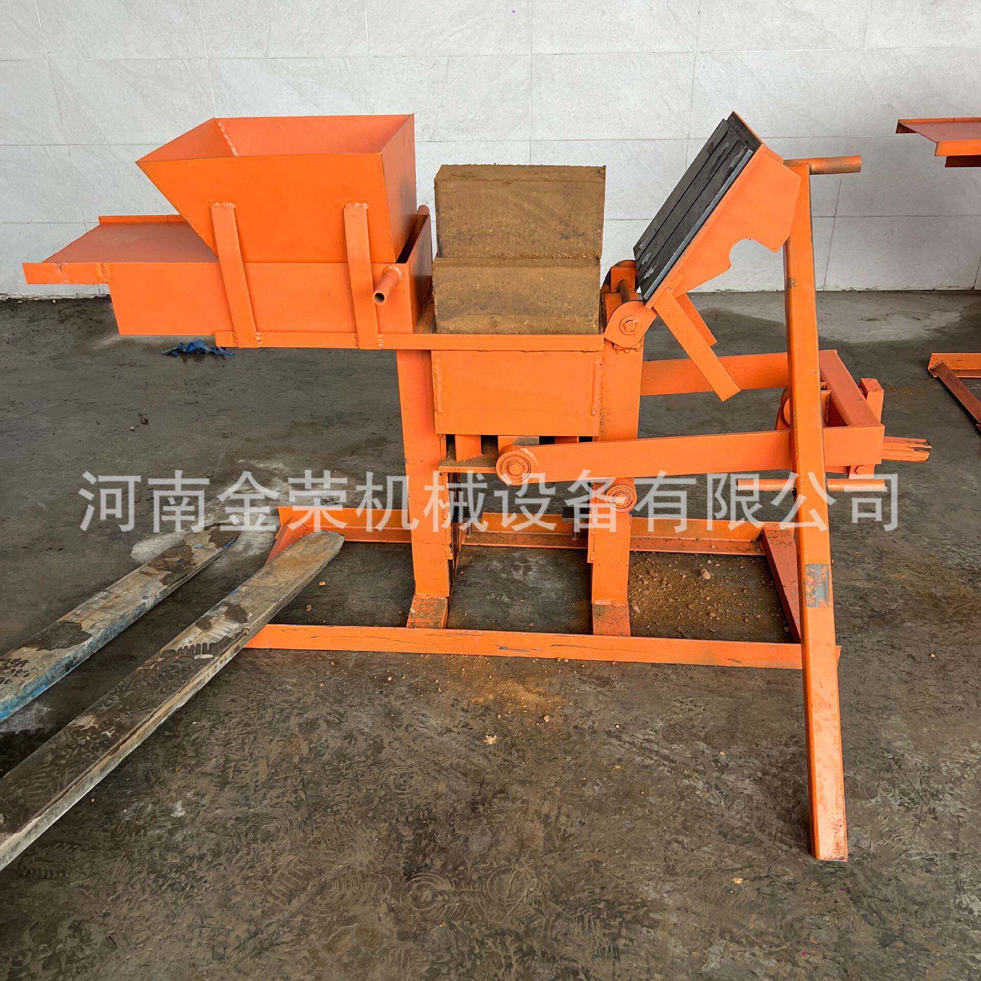 非洲空心乐黏土砖机联锁黏土制砖机手动积木空心免烧土砖设备