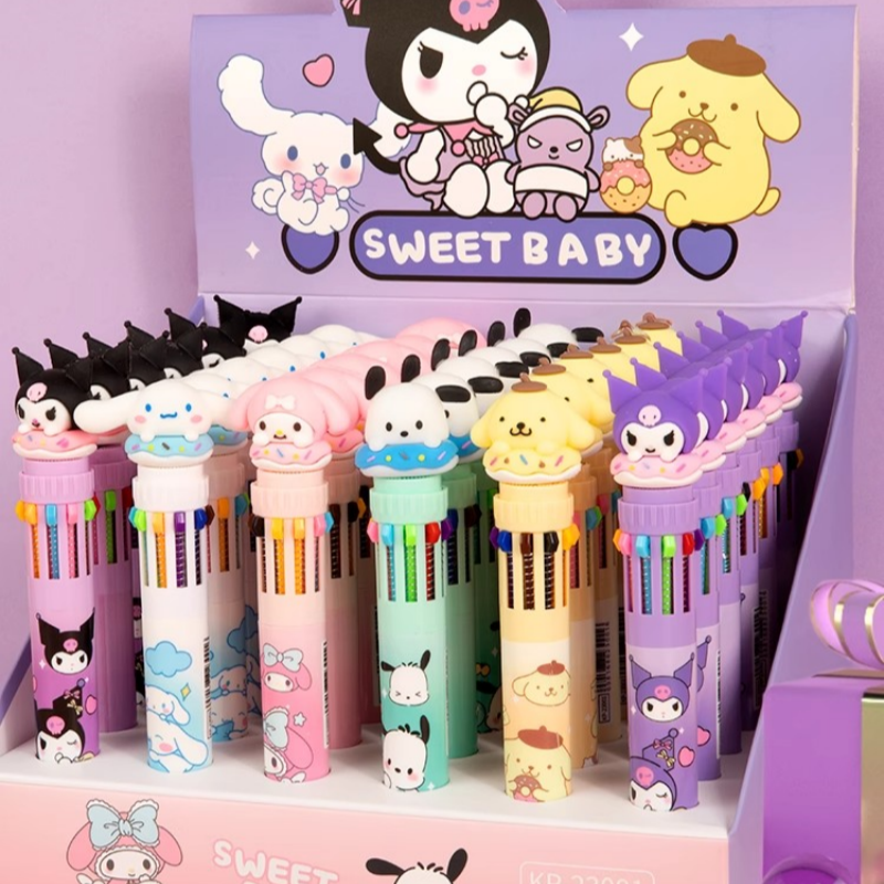 庫洛米十色圓珠筆三麗鷗卡通