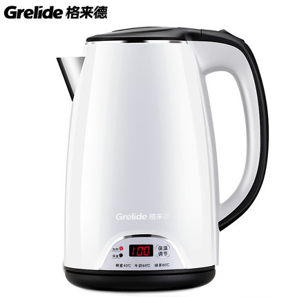 格来德电水壶宾馆车载家用旅行水壶自动断电烧水壶1.2L经典1千瓦