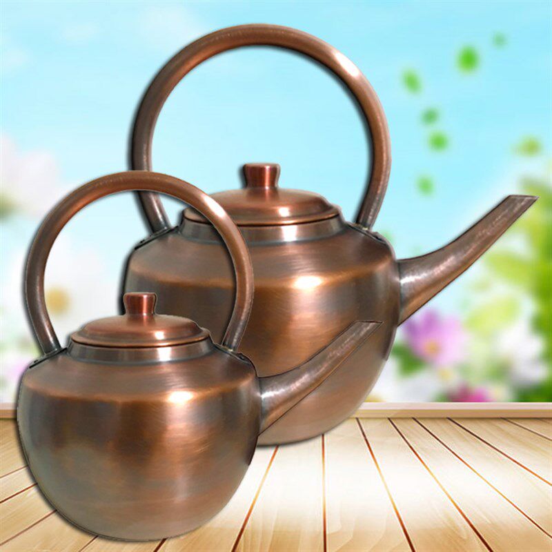 仿古铜壶大茶壶烧水壶火锅加汤壶纯铜加厚铜焊耐烧手工铜壶 包邮