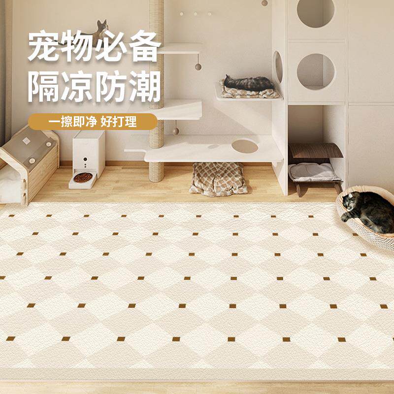 宠物专用防水防尿pvc围栏地垫养猫养狗免洗可擦垫子防滑隔凉地毯