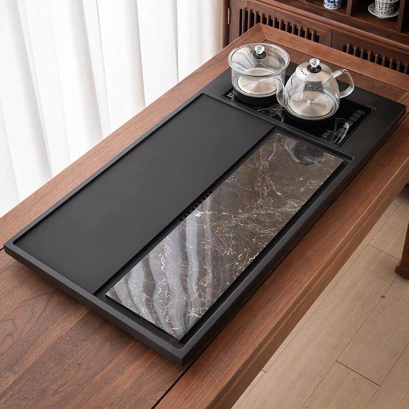 天然乌金石茶盘家用全自动一体式烧水壶办公茶具套装2026新款茶台