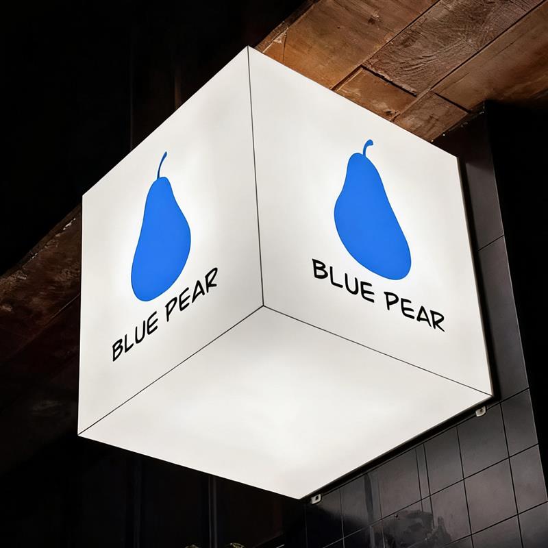 网红灯箱门头招牌亚克力灯箱广告牌工作室发光字定制金属边框灯箱