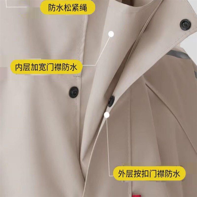 雨衣电瓶车加厚全身防暴雨长款女电动车雨披摩托车雨衣男人车分离