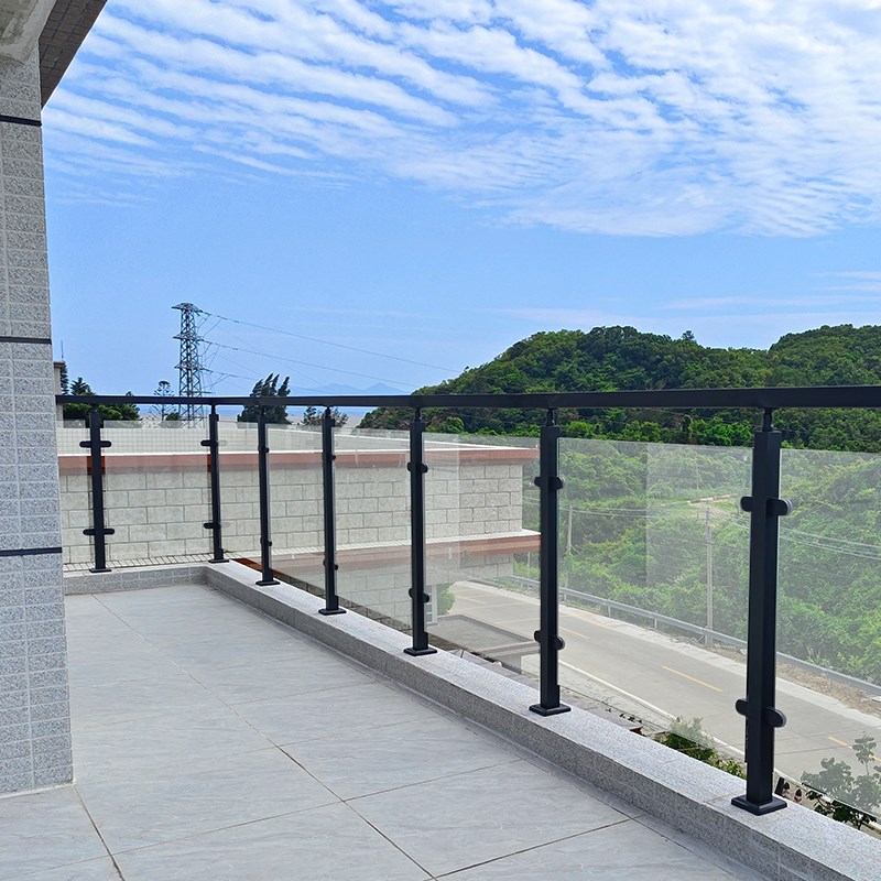 不锈钢楼梯扶手钢化玻璃护栏室内家用农村自建房扶手别墅阳台栏杆