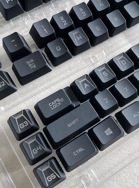 G910透光黑色键帽 罗技Romer轴机械键盘替换全新WASD/方向键/CTRL