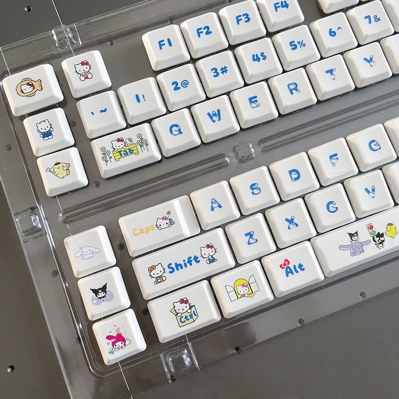 HelloKitty键帽可爱凯蒂猫适用罗技G913机械键盘PBT客制化G913TKL