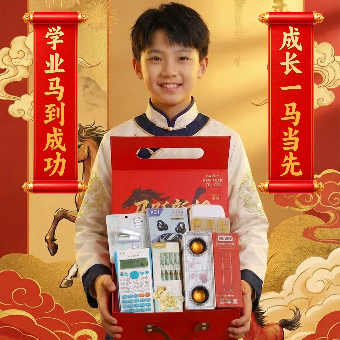 晨光初中生专用马年学霸套装