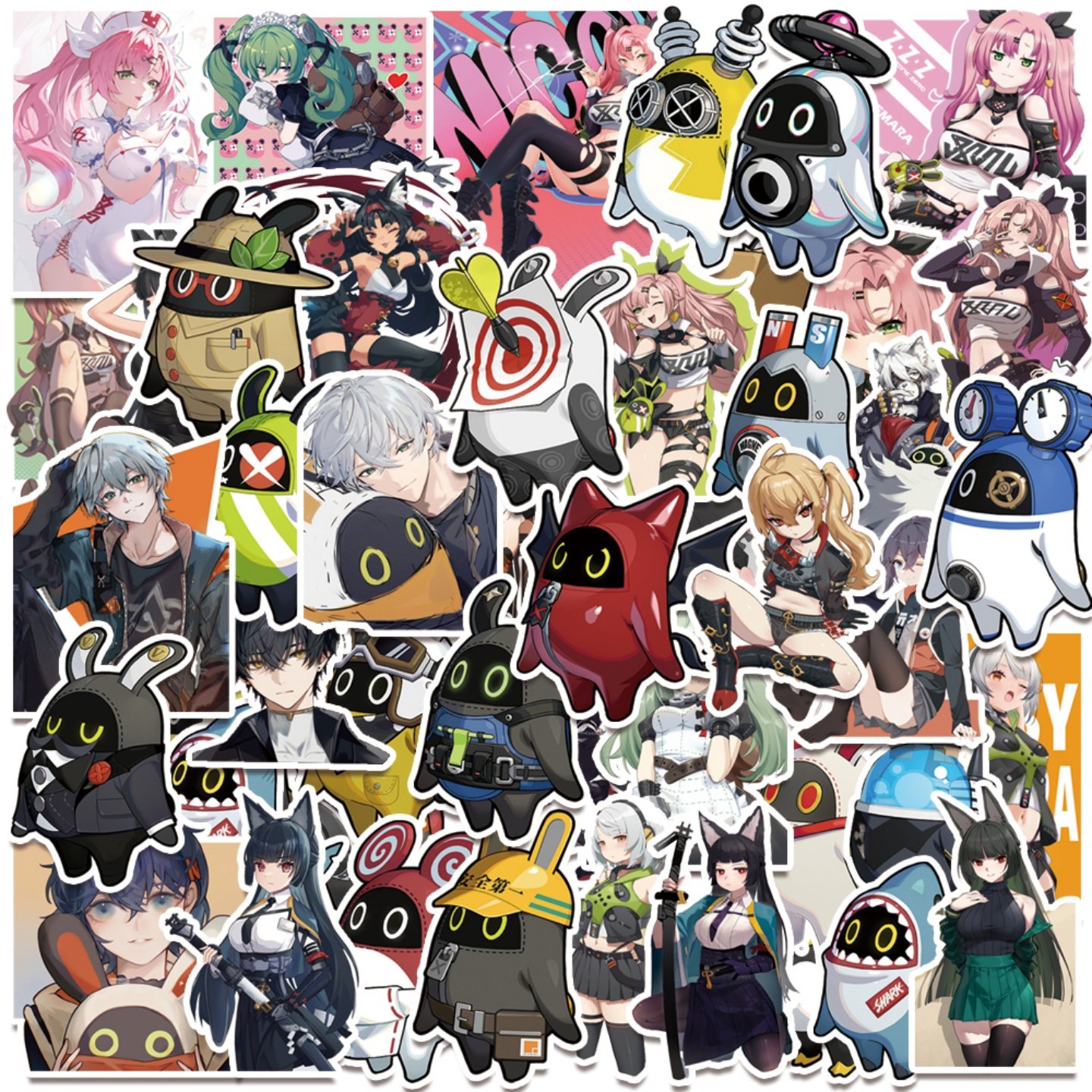 50张绝区零游戏人物贴纸动漫卡通二次元角色涂鸦手账本DIY创意贴画防水笔记本电脑行李箱水杯滑板车装饰贴,3C数码配件,笔记本个性小贴纸,淘宝优惠券,粉丝福利购,淘宝优惠卷