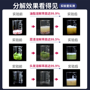 白倍极管道疏通剂厨房下水道厕所马桶堵塞强力溶解剂液体除臭神器