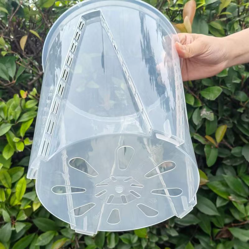 阳台大口径高透明青山盆特大号塑料控根花盆花烛龟背竹专用透气盆