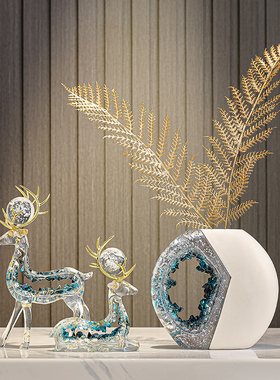 现代轻奢麋鹿花瓶套装