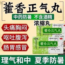 包邮】藿香正气丸正品同仁堂叶真堂冒头痛身胸闷中药防暑不含酒精
