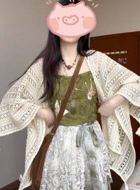 披肩夏天薄款针织开衫女