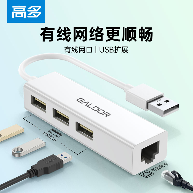 USB扩展+网口USB网卡高多