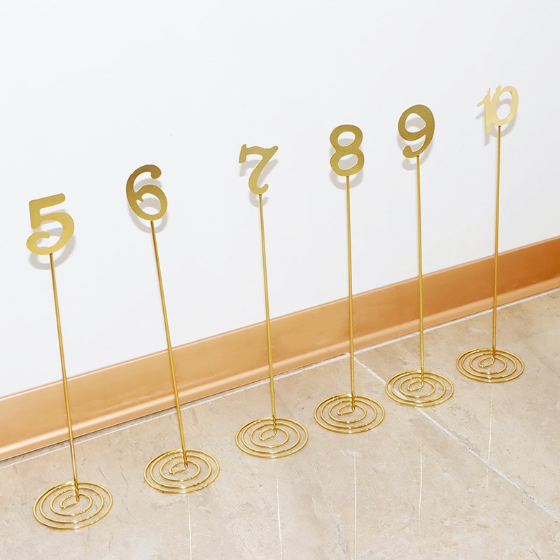 工厂现货直发创意桌面号码牌酒店餐桌菜单号码夹婚庆标牌席位卡