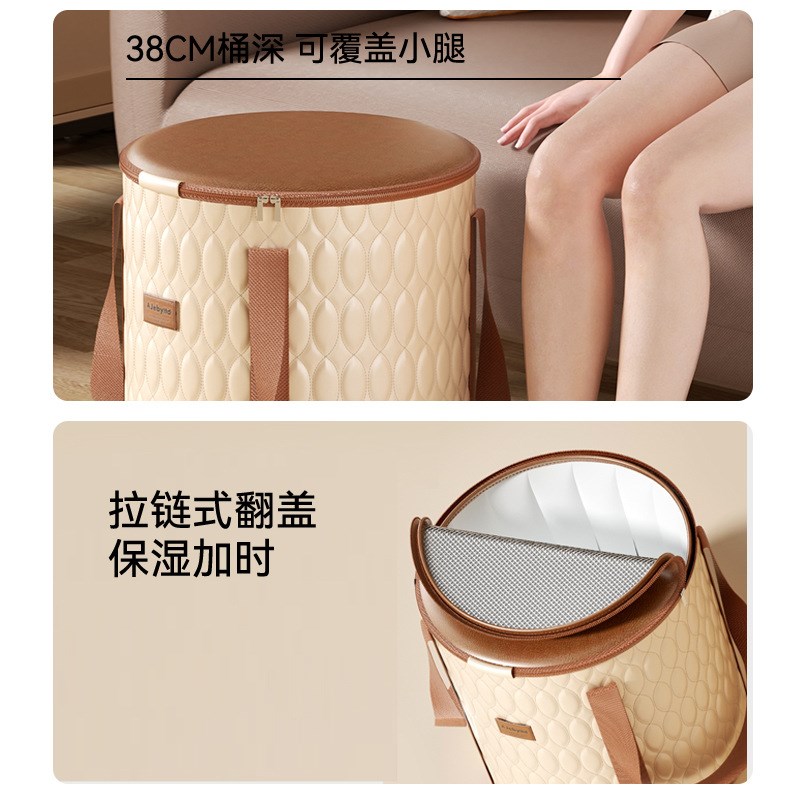 跨境电商可折叠泡脚袋加高过小腿泡脚桶家用洗脚盆便携式足浴神器
