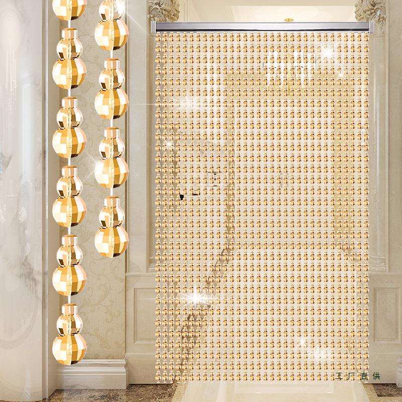 防蚊+对门隔断帘关珠帘生水晶门帘客F96MJ6M9厅门玄卫间卧室厕所
