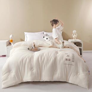 A無染大豆类大豆纤维学被被无染冬被暖春秋棉被子母单双人生被芯
