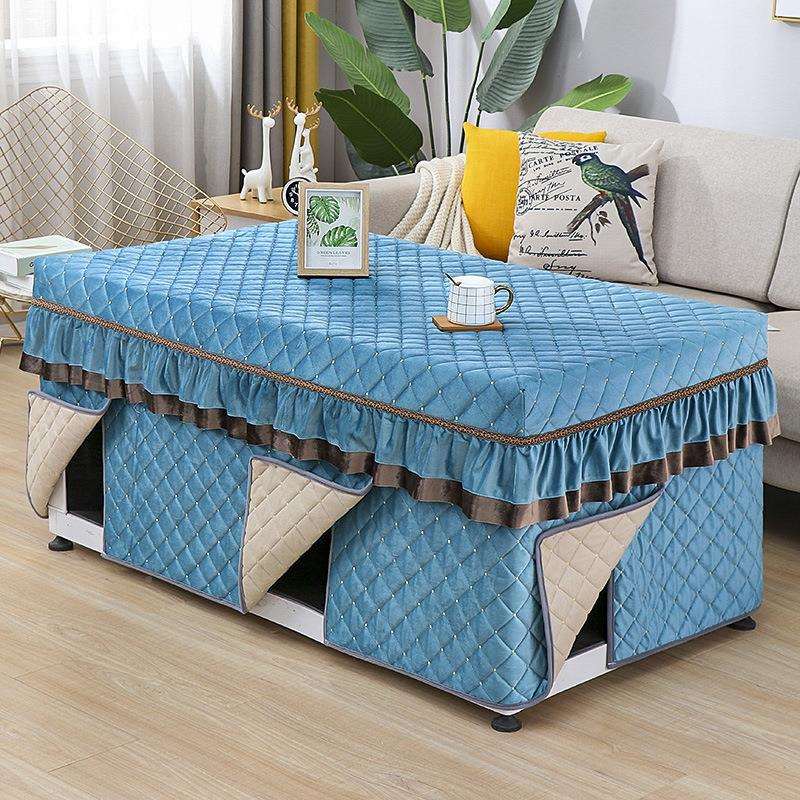 新款12片烤火9101架电炉取几烤火子罩套长方形冬茶季加厚暖桌桌布