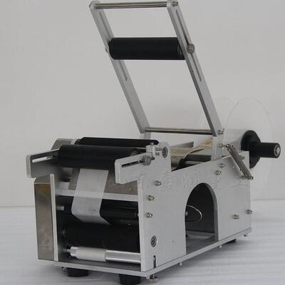 半自动圆瓶IGH贴贴标机背不干胶签机双标面正标贴标机