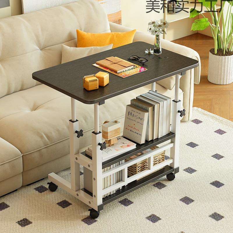 出租屋桌小桌宿舍写字桌懒人床边可升降移969动边桌简易电子脑桌