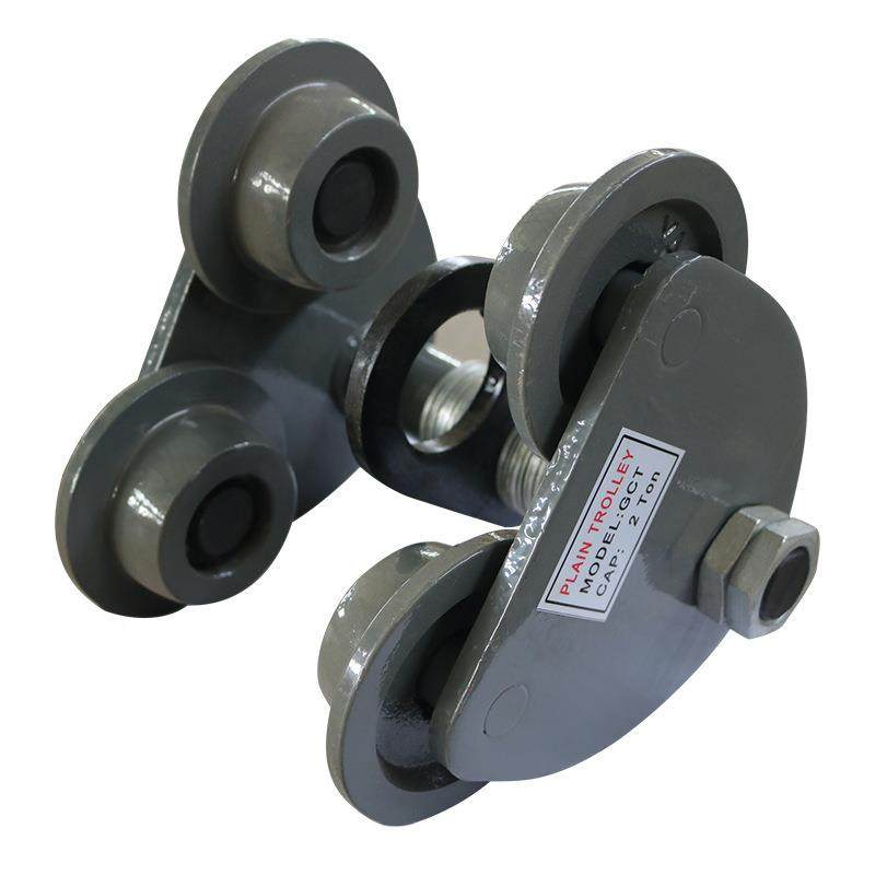 手推2防撞芦单轨小跑车1T/T/3T/GCT-TP-0吨手动葫小车工厂车间手