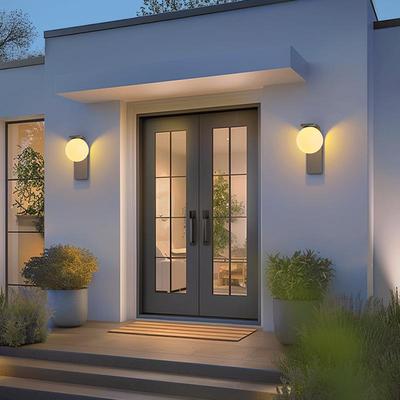 月灯外防侧水B1210奶壁灯别墅大户门两庭院灯花球园围墙灯室外露