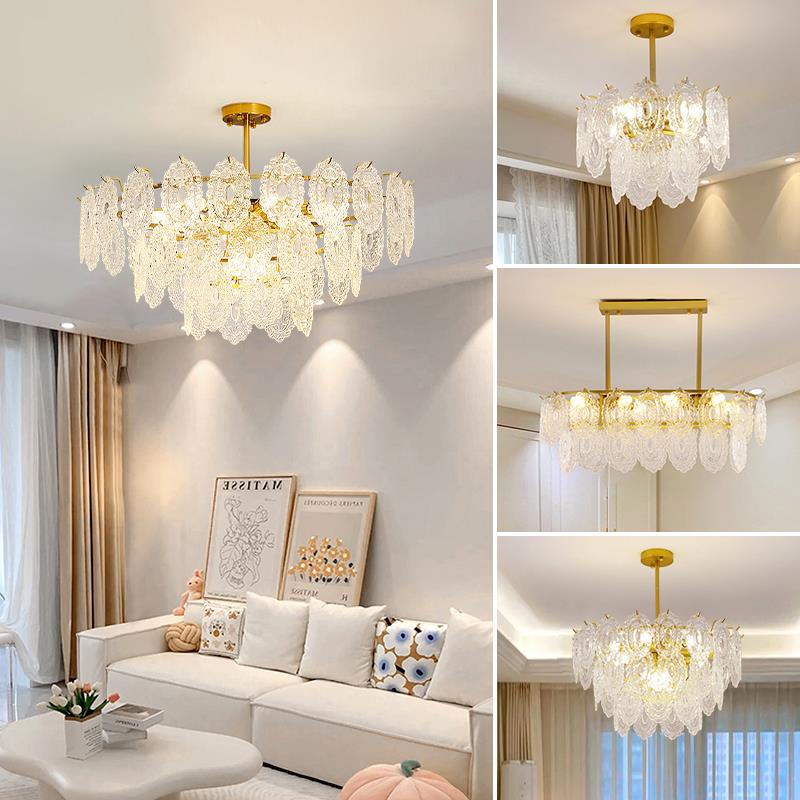 客吊灯风法式185轻奢水主卧现代晶简约奶油2025年厅新款餐厅卧室