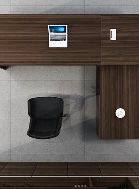 广东办公家具老板桌简LH-YGZ0约现代班办公桌椅桌组合总经裁理桌