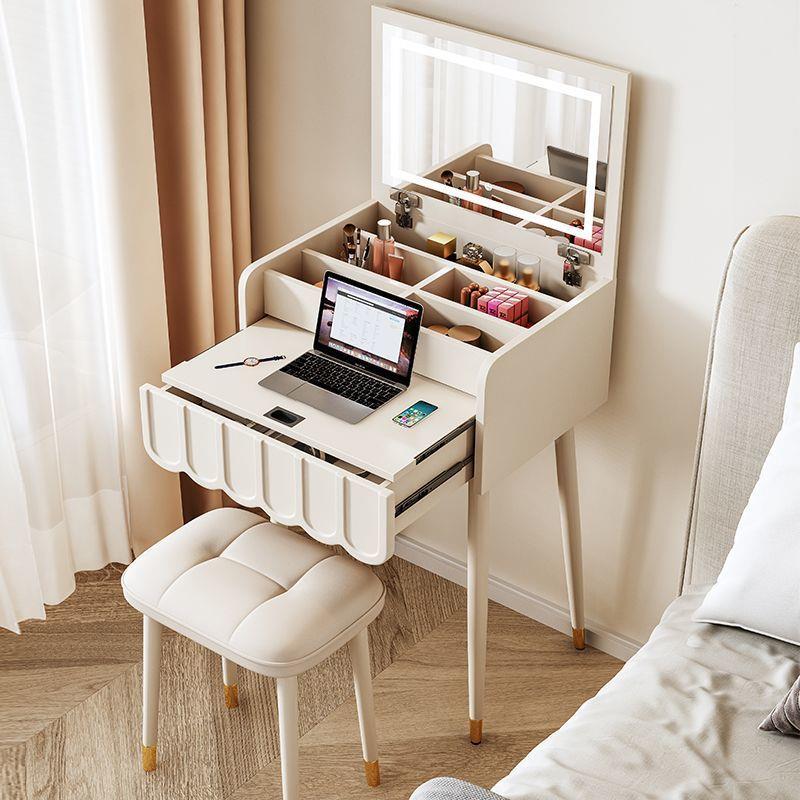 法桌式奶油迷你翻盖梳妆风卧ANT台室化妆网红现代简约小型梳妆台