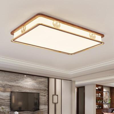 新中式吸顶全2铜客厅灯205年新款中国大气胡桃餐厅卧87020QM室木