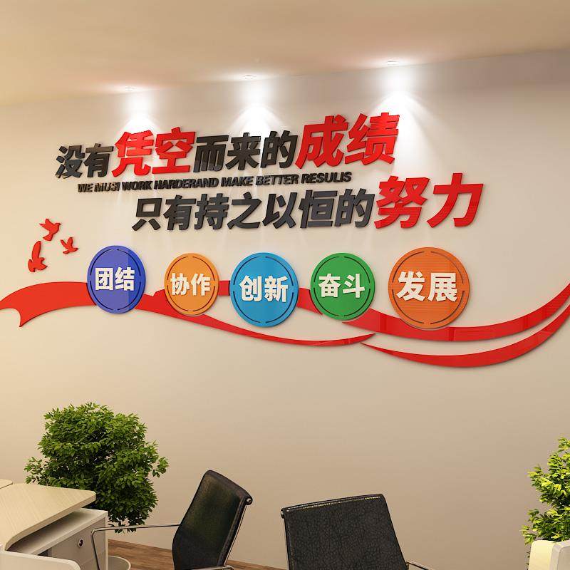 办公饰室装461语团队励志墙贴3d立标体亚克文字公司企业力文化墙,电子/电工,接线端子,淘宝优惠券,粉丝福利购,淘宝优惠卷