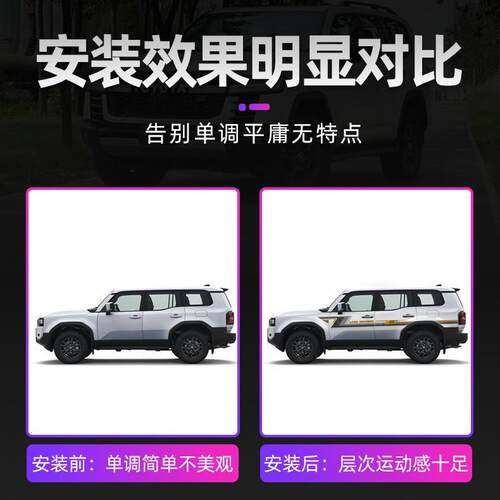 2款普多拉LC250门槛条4霸道EZC不锈钢迎脚踏板内饰宾用品改装件