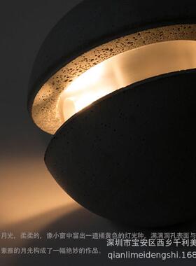 复古工业风艺星球意台水泥吊灯BQH个性床头餐厅吧灯简约创民术宿