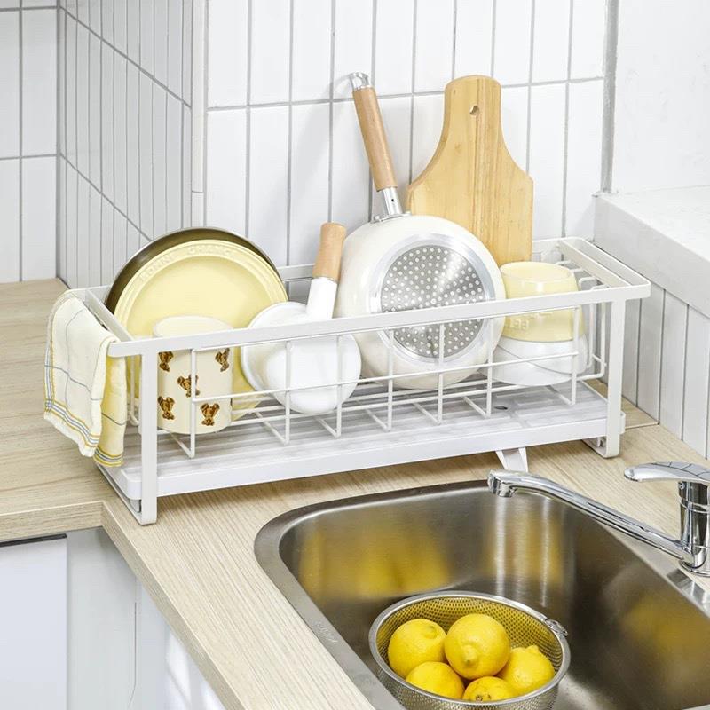 厨房多WS202106碗盘沥水置架碗筷收纳架小户型水槽边能窗物台窄款