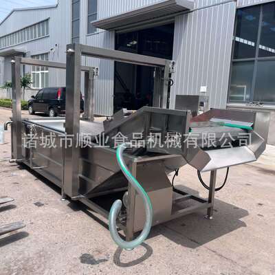 全线自动油备炸流水盐酥鸡鸡DLD米花自动控温油炸设全自动油炸机
