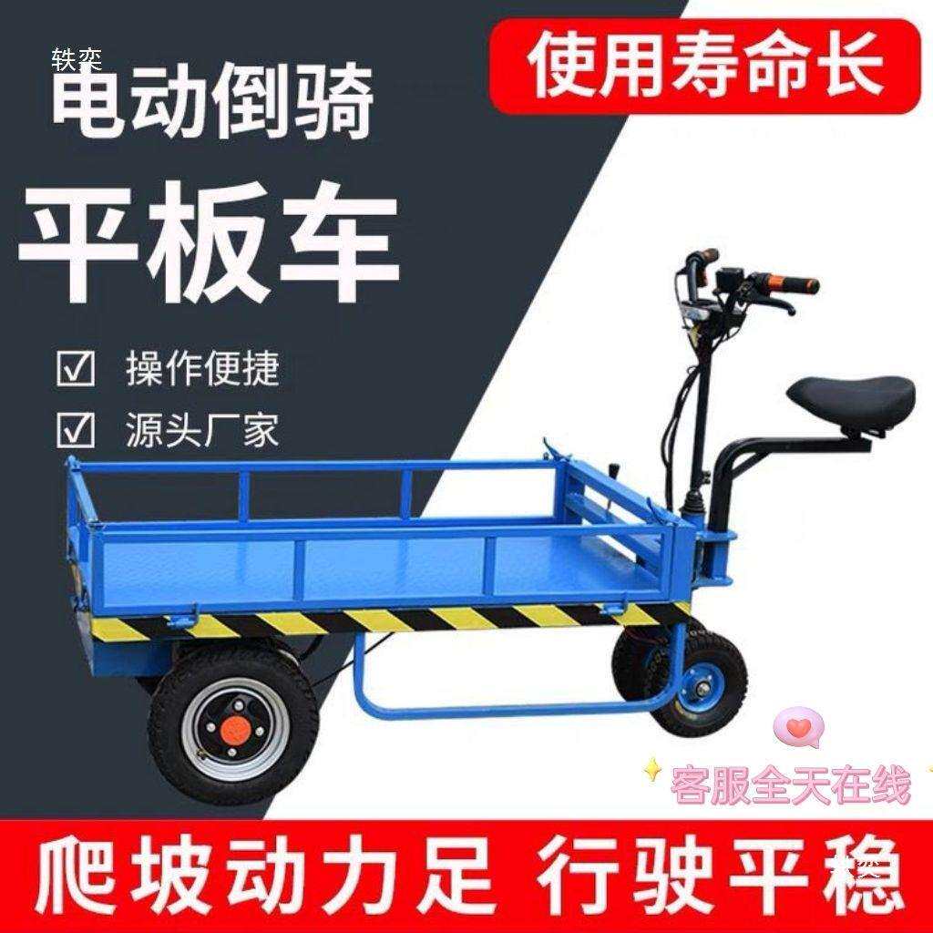 骑驴王电动平地板外出手推车工地LGS电瓶搬运车载重大棚摆摊车倒