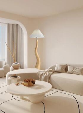 设计师代约百褶奶油风客厅落61686简地立灯轻现法式卧室书房沙发