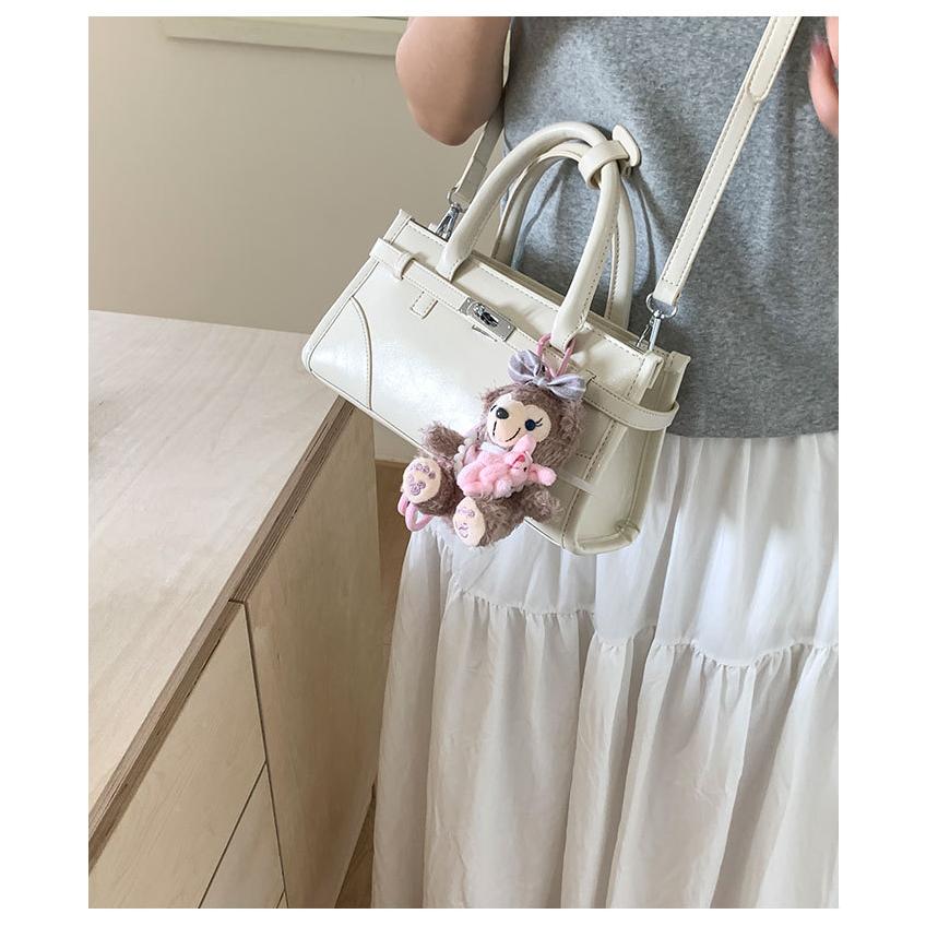 白色斜挎包冬复古手提大包包女