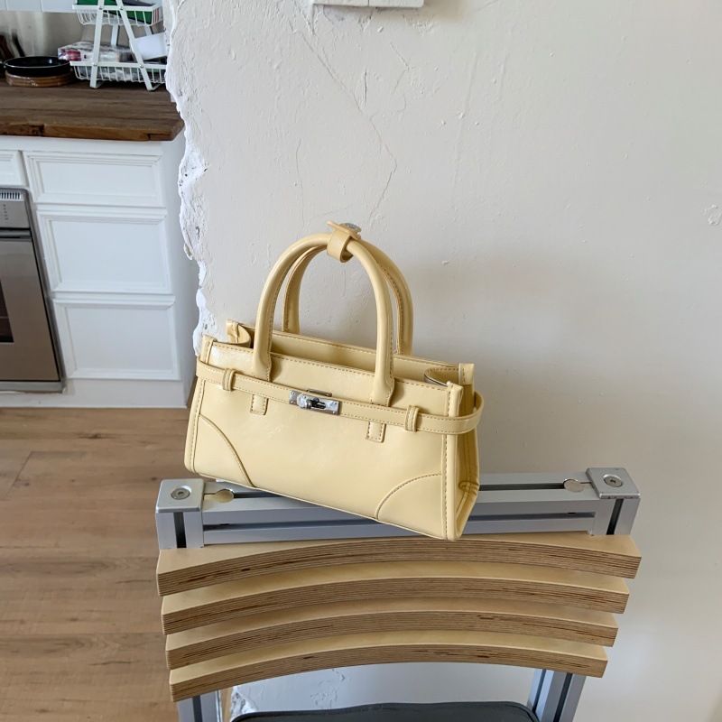 黄色包包冬复古手提大女2025新款