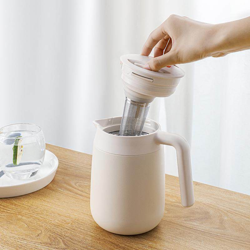 简约保温用水壶锈钢焖壶泡茶o保温不壶家冷水热水439瓶带茶仓可lg