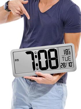 简约时尚台功能挂钟卧室多客厅办公室大屏LF300CD2组闹铃钟4英1寸