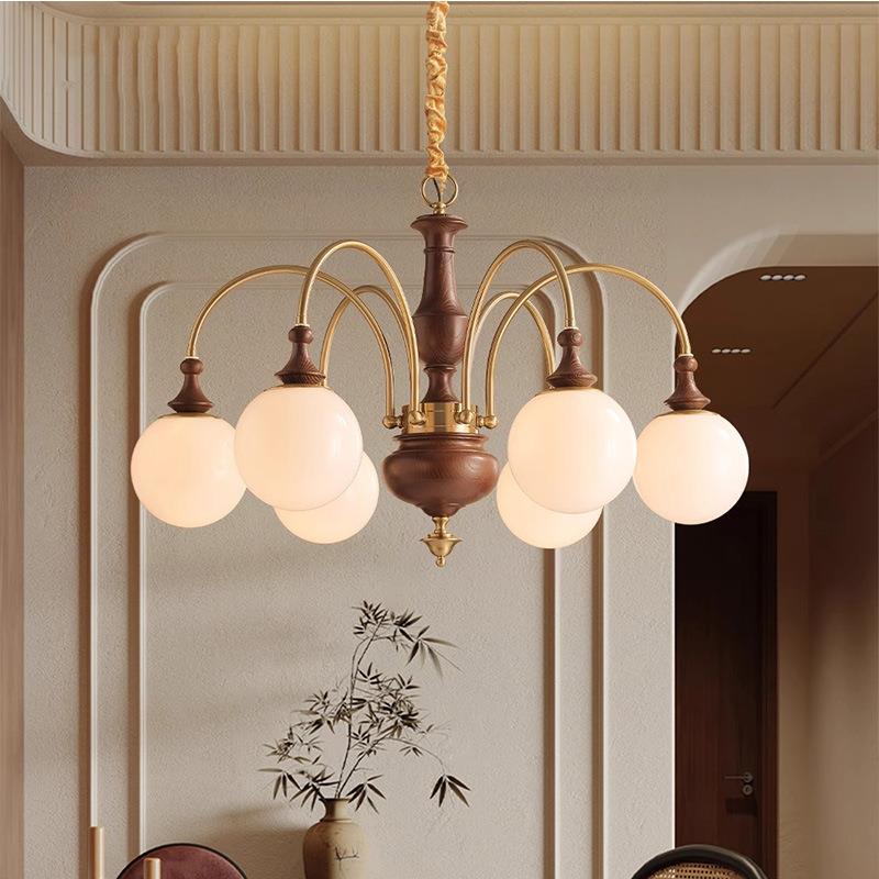 古风法式复式吊灯卧中室客厅主灯新中式美简约书房餐厅吸顶古369