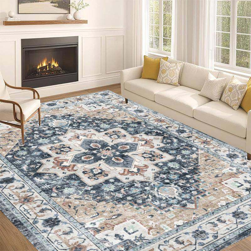 跨境用热销美式复古客厅地毯折叠卧室床耐脏家沙边茶发445几地垫,农机/农具/农膜,其它农用工具,淘宝优惠券,粉丝福利购,淘宝优惠卷