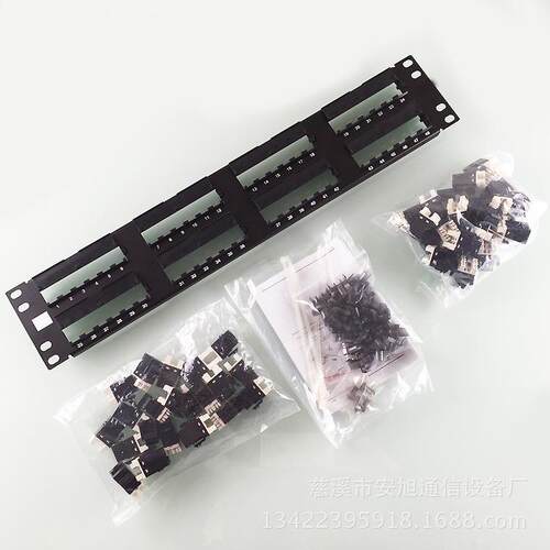 厂销RPE超五类458口网络配架cat.e配线架RJ4线5网络配线架